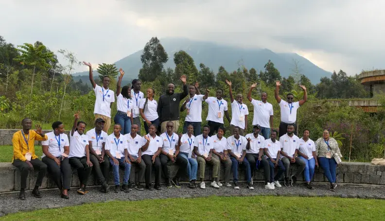 Participants from the Youth Led Organization Training in Musanze