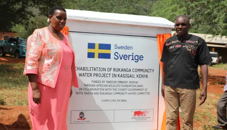 Rukanga Community Water Project Signage.