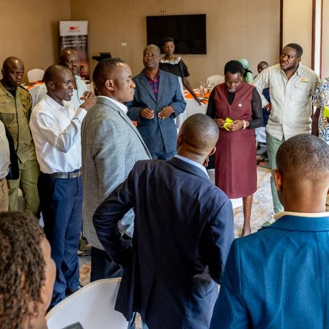 Participants at an AWF-convened workshop in Kampala, Uganda.