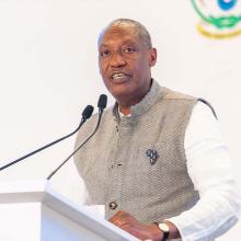 AWF CEO Kaddu Sebunya at Africa Protected Areas Congress