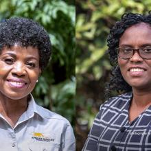 Olivia Mufute and Nancy Githaiga
