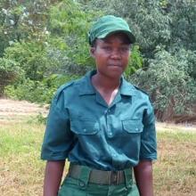 Mbire community wildlife scout Samantha Chiguta 
