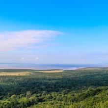 Photo of Lake Manyara from Ngorongoro in Tanzania