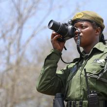 Wildlife scout in Kenya