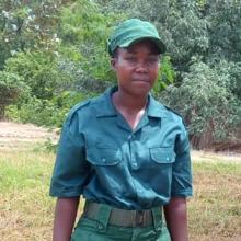 Mbire community wildlife scout Samantha Chiguta 