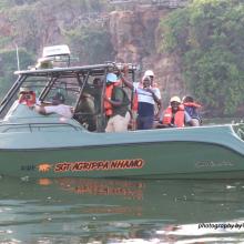 Boat on Zambezi River