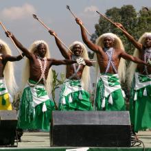 Dancers on a stage