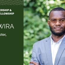 Elie Bwira, a Charles R. Wall Conservation Leadership and Management fellow. © AWF