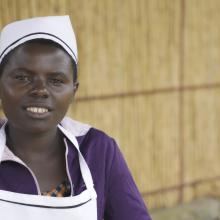Umutesi Solange, a Culinary Arts student in Rwanda.