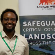 Isaac Mureithi attending a side event at the 28th meeting of the Subsidiary Body on Scientific, Technical and Technological Advice (SBSTTA-28) in Nairobi, Kenya. 
