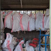 Evidence properly labelled, documented, and securely stored at a Kenya Wildlife Service evidence room in Tsavo, Kenya.