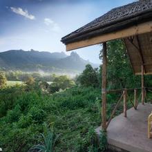 The view from Bale Mountain Lodge in Ethiopia