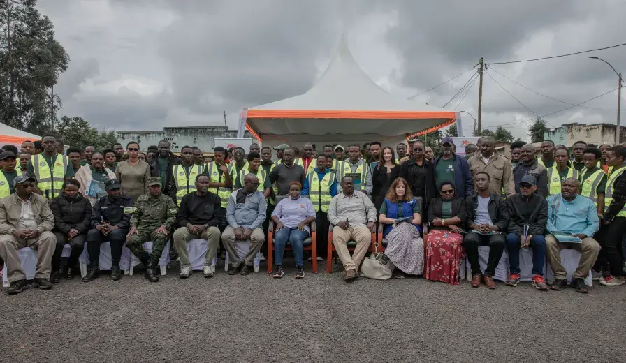 Group Photo during the launch of the Youth-Led Conservation Drive supported by the European Union and African Wildlife Foundation