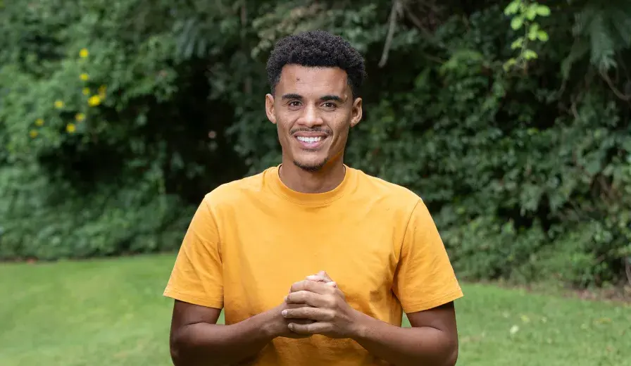 Maldini dos Santos, an AWF-Wall fellow helping to protect biodiversity in Cabo Verde. 