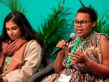 Panel discussion photo.
