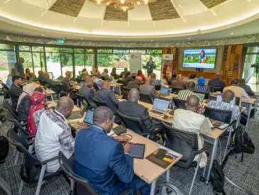 GEF Operational Focal Points during the GEF Rollout Regional Training at the AWF Headquarters in April 2025