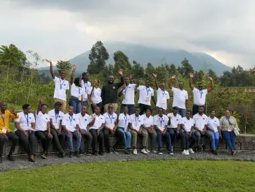 Participants from the Youth Led Organization Training in Musanze