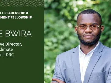 Elie Bwira, a Charles R. Wall Conservation Leadership and Management fellow. © AWF