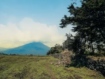 A view of Volcanoes National Park, found in northwestern Rwanda.
