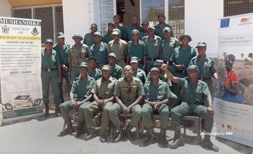 Mbire community wildlife scouts graduate from AWF-sponsored training