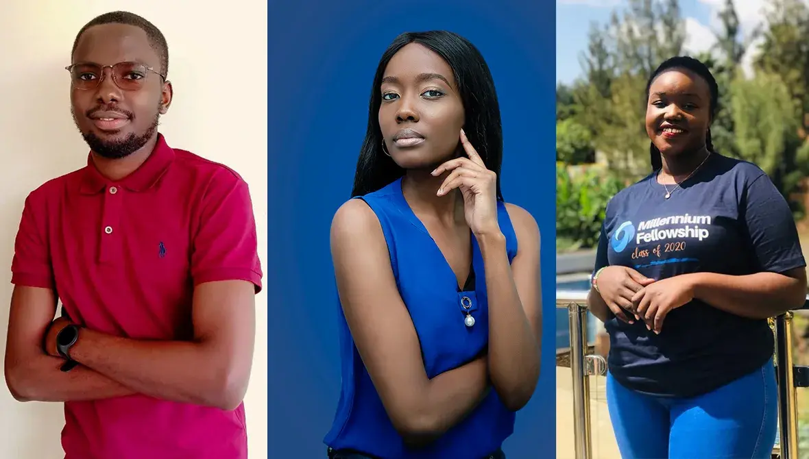 Djonrewang Tabouli Daniel Ange, AWF-APAC Intern 2021, Esther Githinji, AWF External Affairs Intern 2021, Phyllis Macharia, AWF Classroom Africa Intern 2021