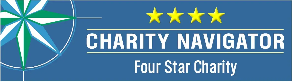 Banner of Charity Navigator 4-Star Rating for AWF