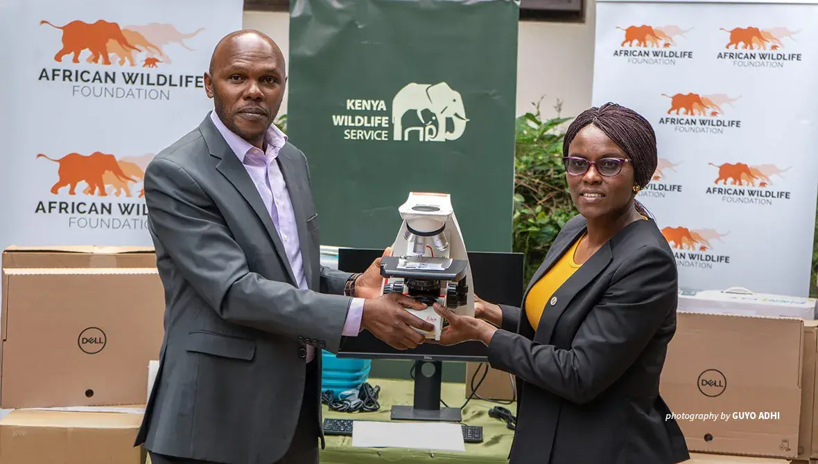 AWF hands over equipment to KWS