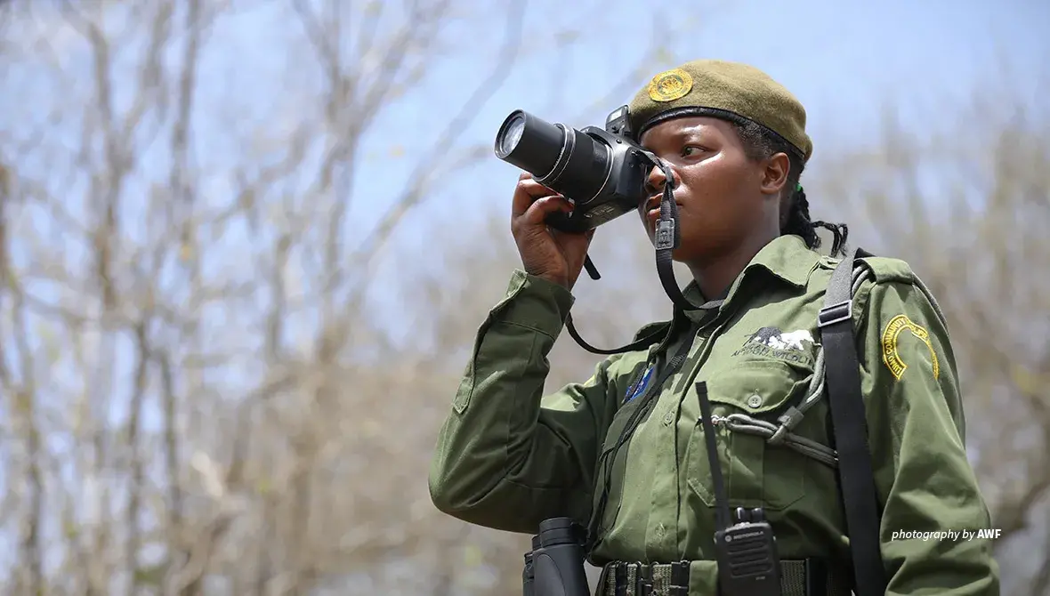 Wildlife scout in Kenya