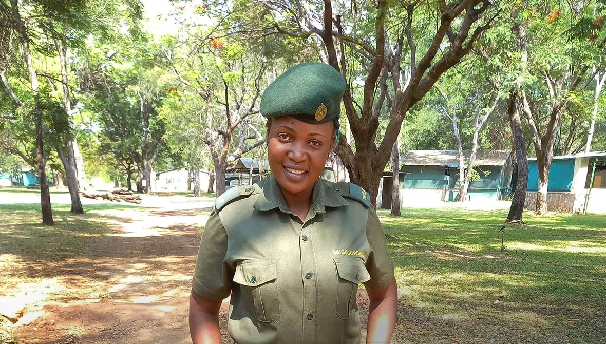 Woman Zimparks ranger Louisa Mugogororo