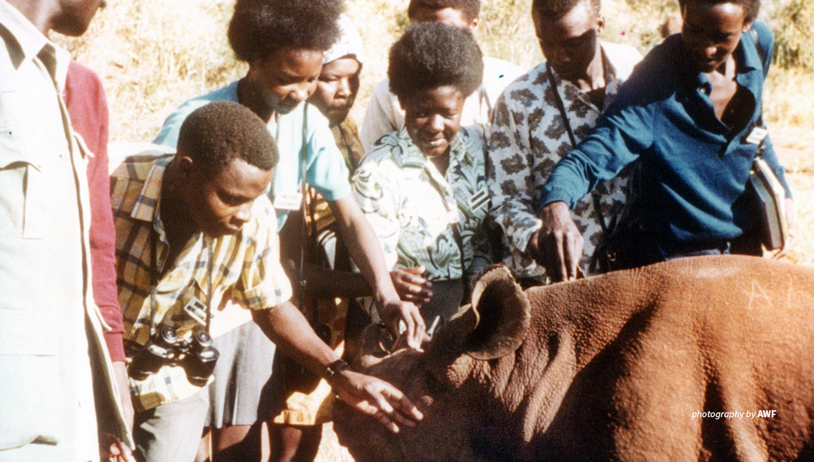 Photo of Wildlife Clubs of Kenya members in the 1960s